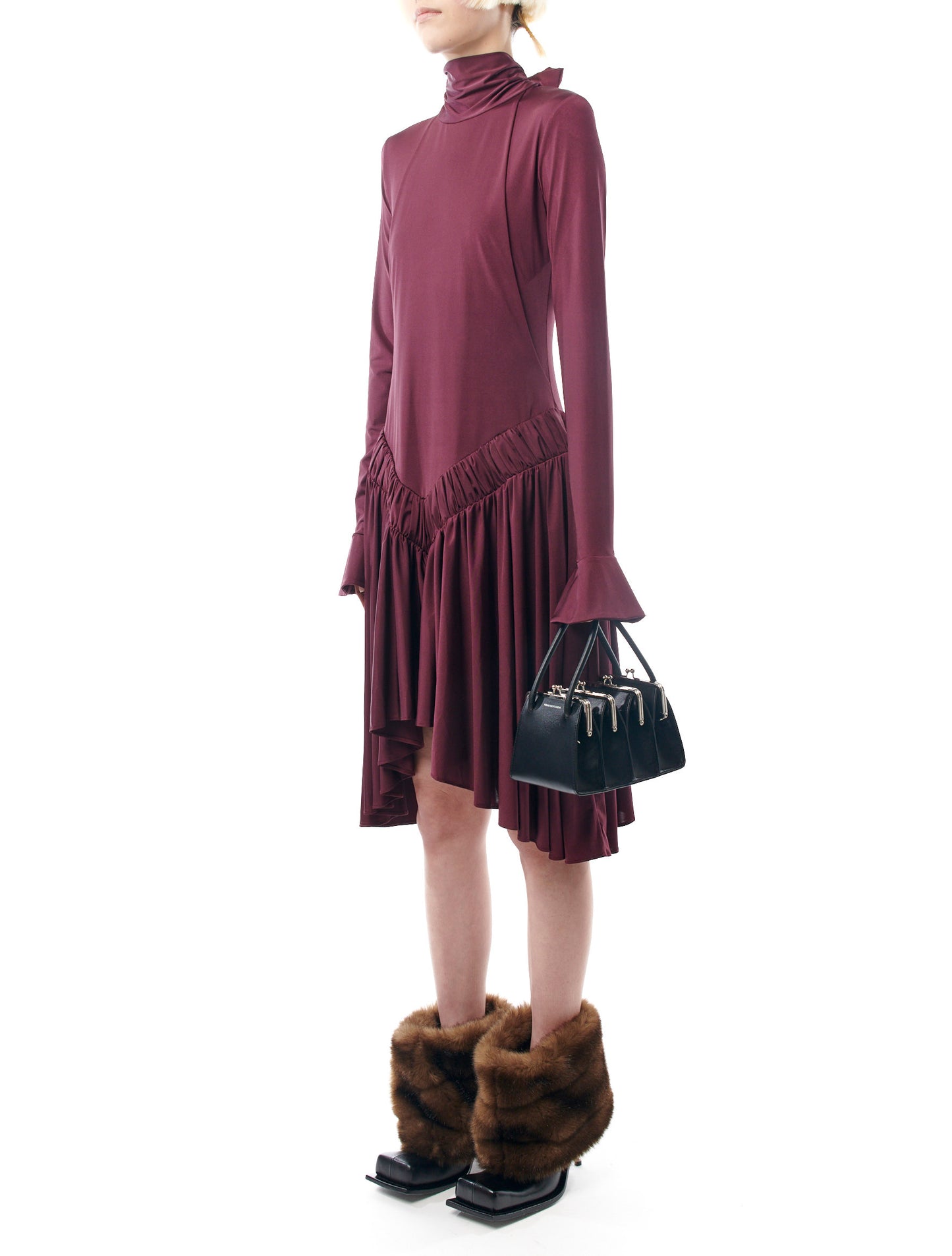 Fidan Novruzova Four Clasp Boa Bag