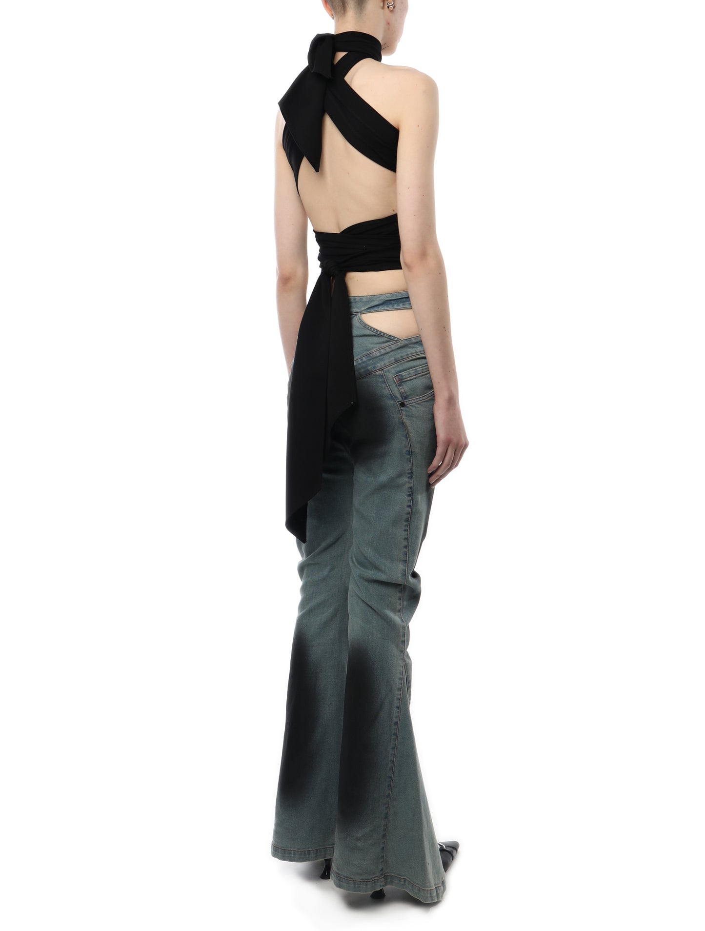AVAVAV Black Tied Tube Top