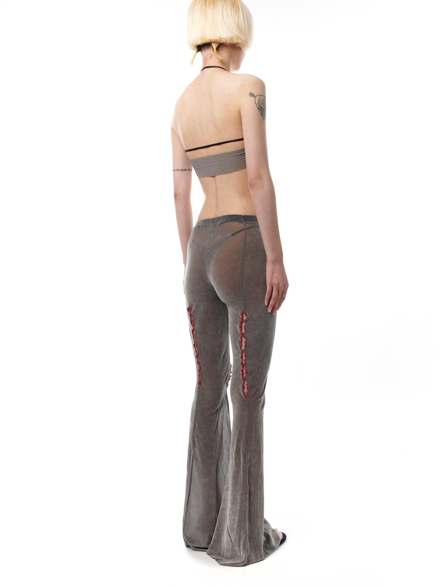 Rui Cutout Velvet Flared Trousers