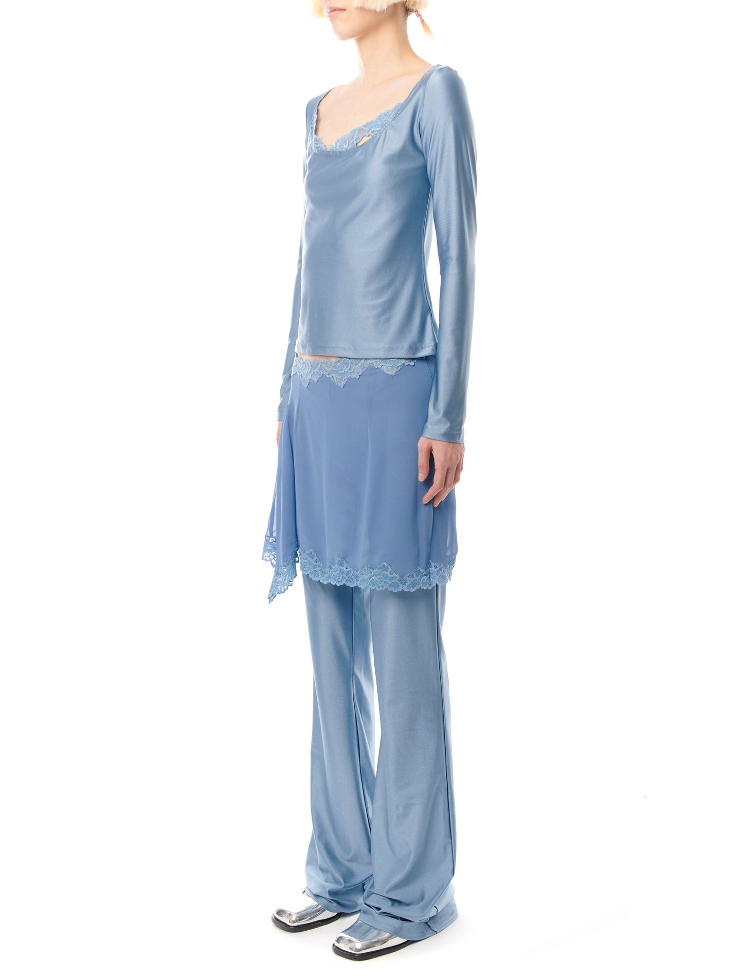 Vaillant Blue Fitted Long Sleeve Top