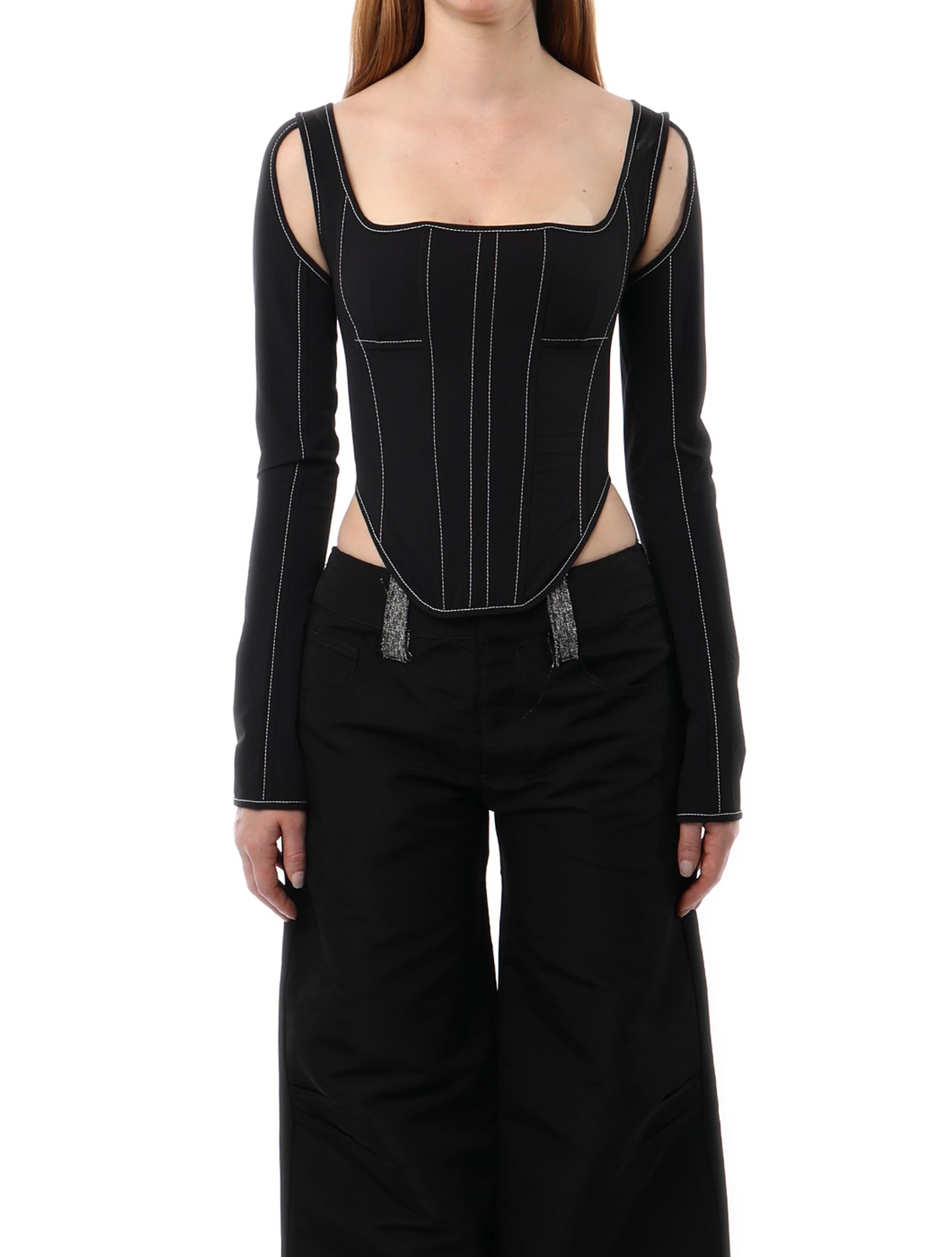 PRISCAVera Long Sleeve eExposed Seam Corset