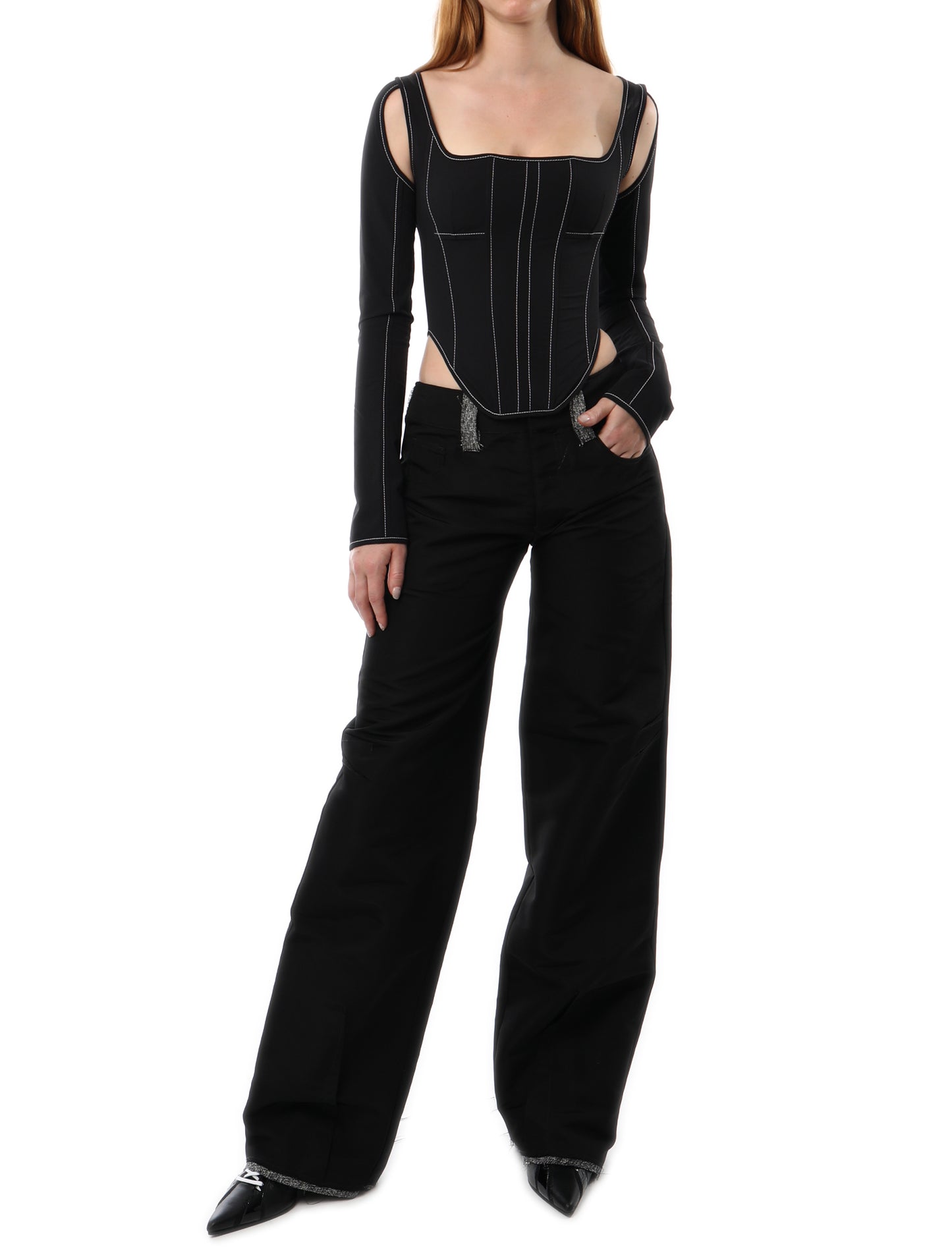 Paula Canovas del Vas Fraying Trousers