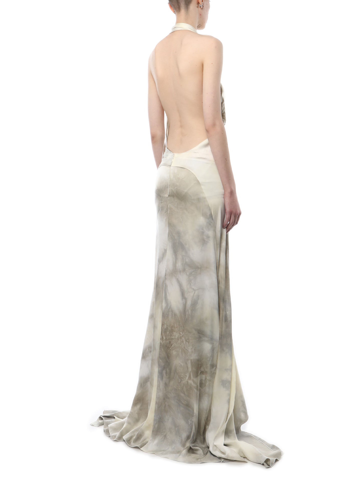 Coperni Flower Detail Asymmetric Gown