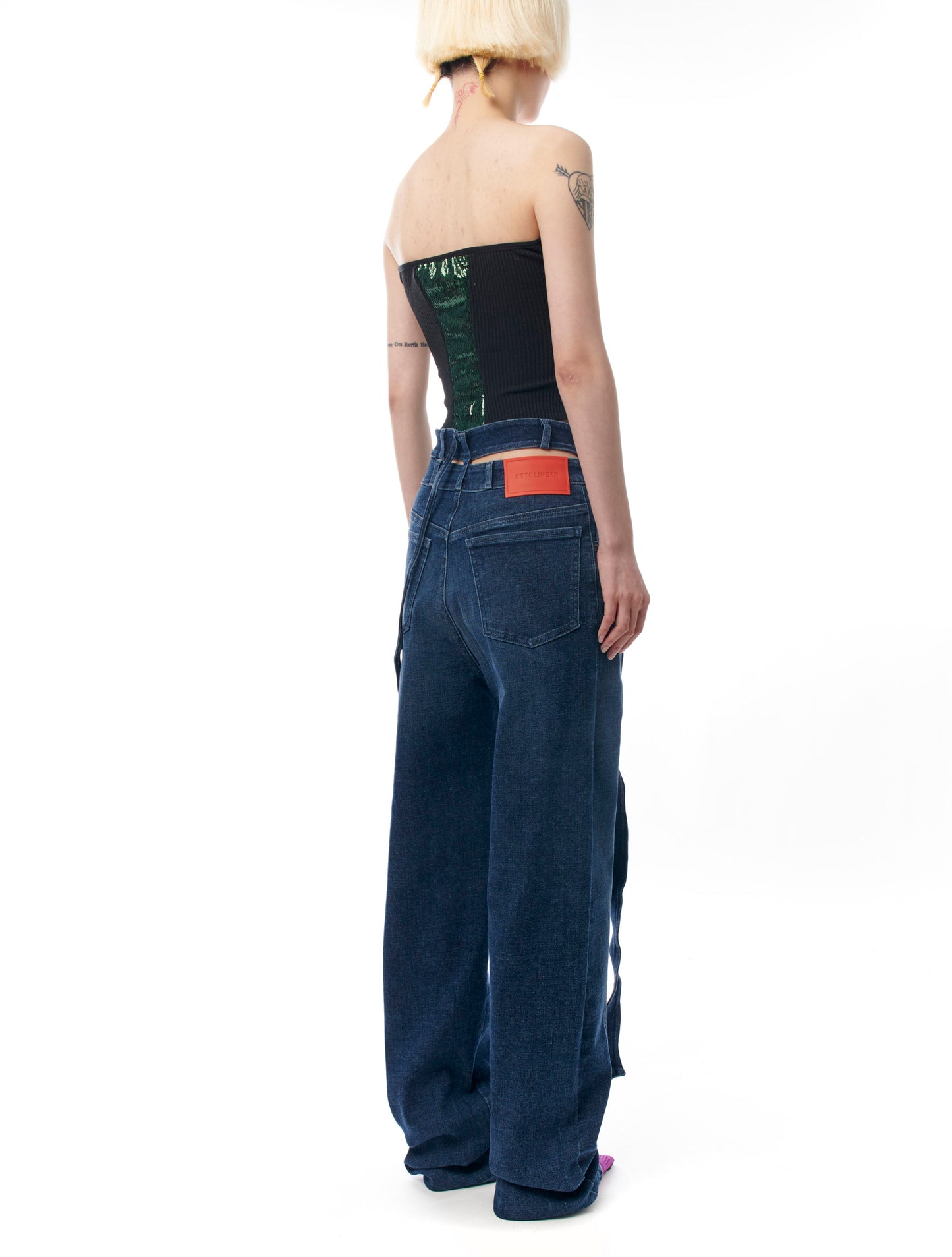 Ottolinger Deconstructed Sequin Corset Top
