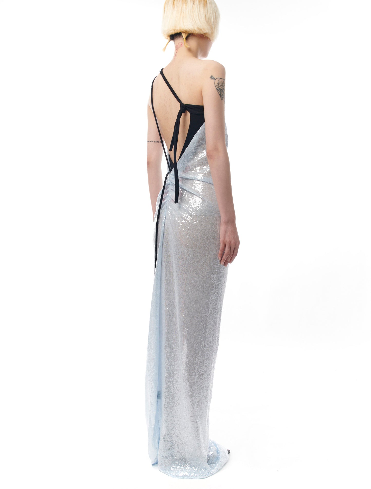 Ottolinger One Shoulder Sequin Maxi Dress