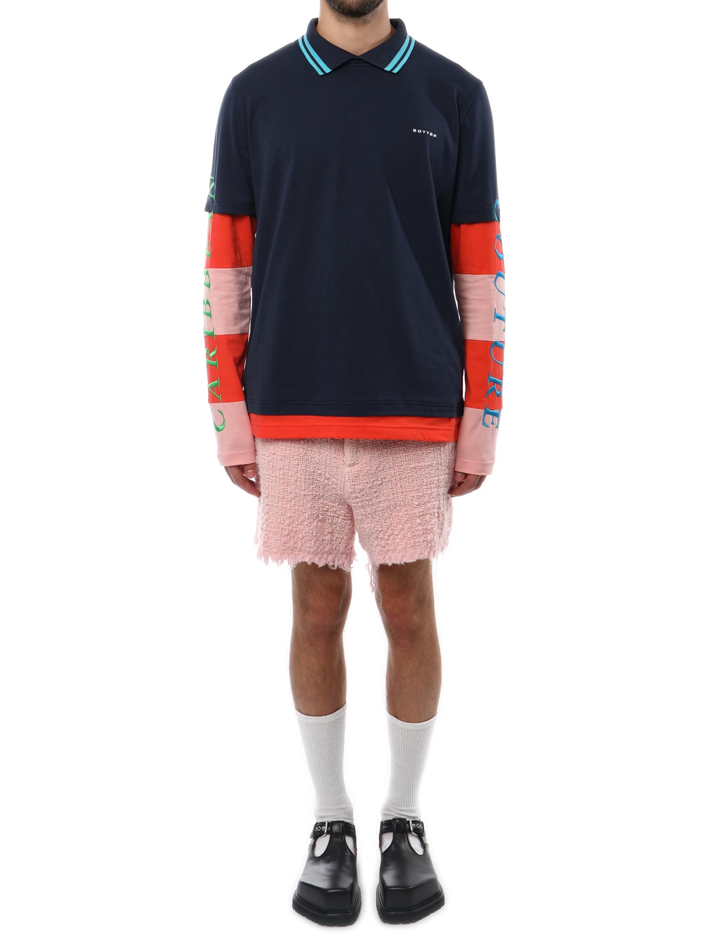 Botter Layered Caribbean Couture Long Sleeve Polo