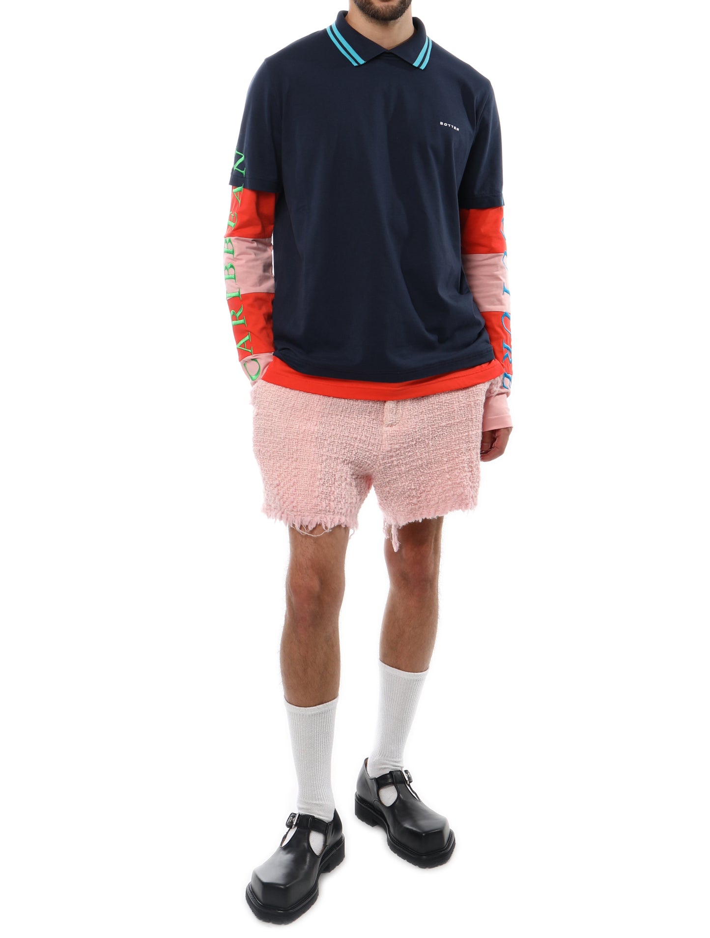 Botter Layered Caribbean Couture Long Sleeve Polo