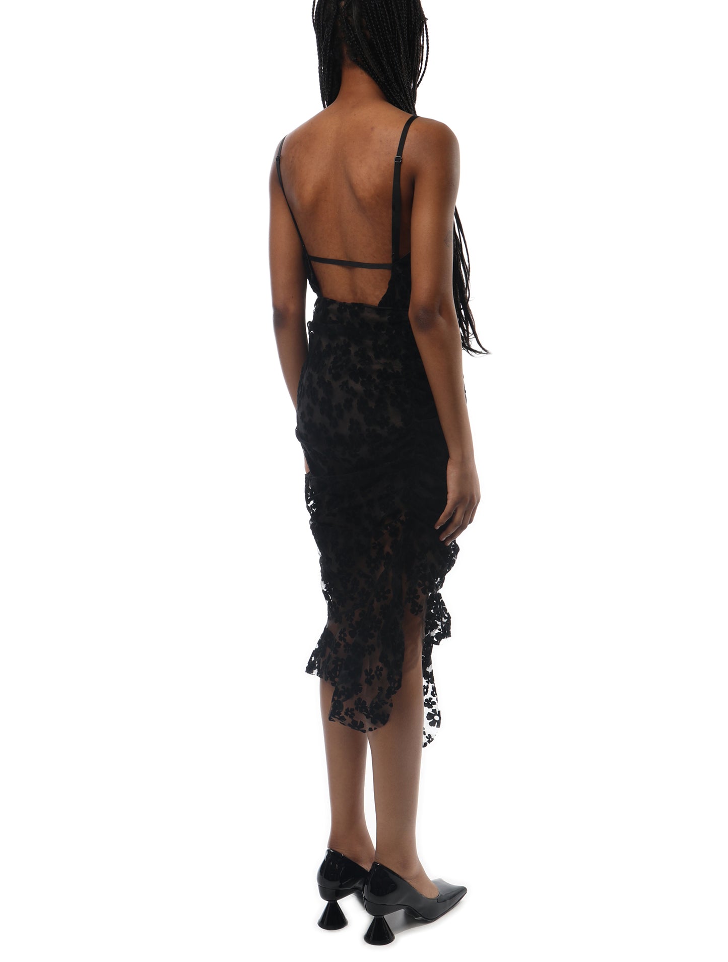 Yuhan Wang Floral Flock Dress