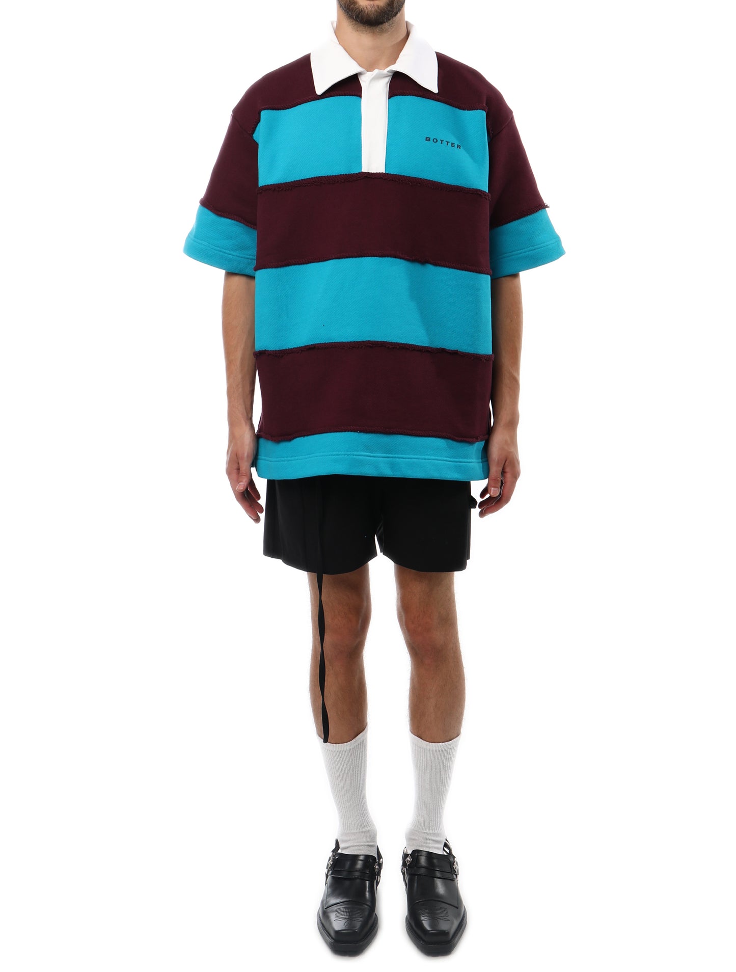 Botter Raw Edge Stripped Polo