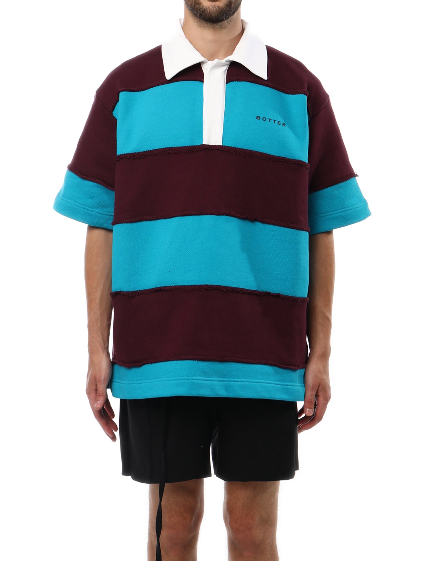 Botter Raw Edge Stripped Polo
