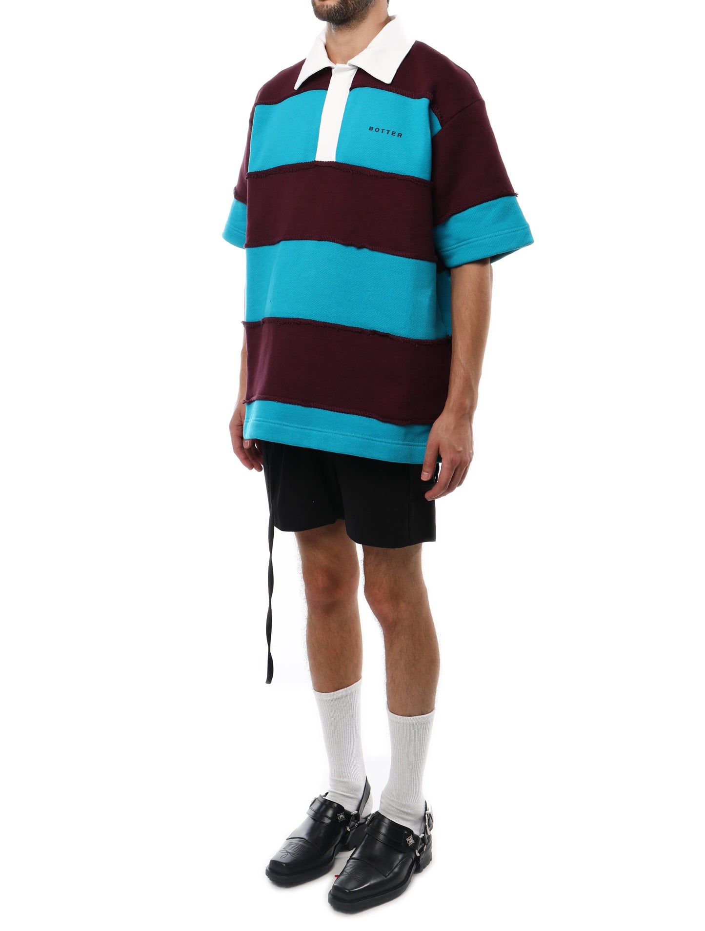 Botter Raw Edge Stripped Polo