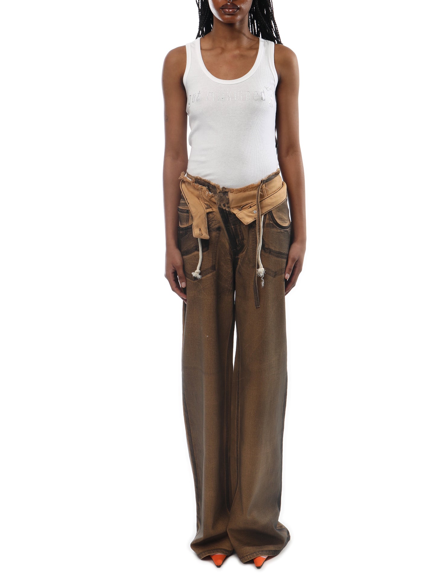 Collina Strada Rhinestone Tank Top