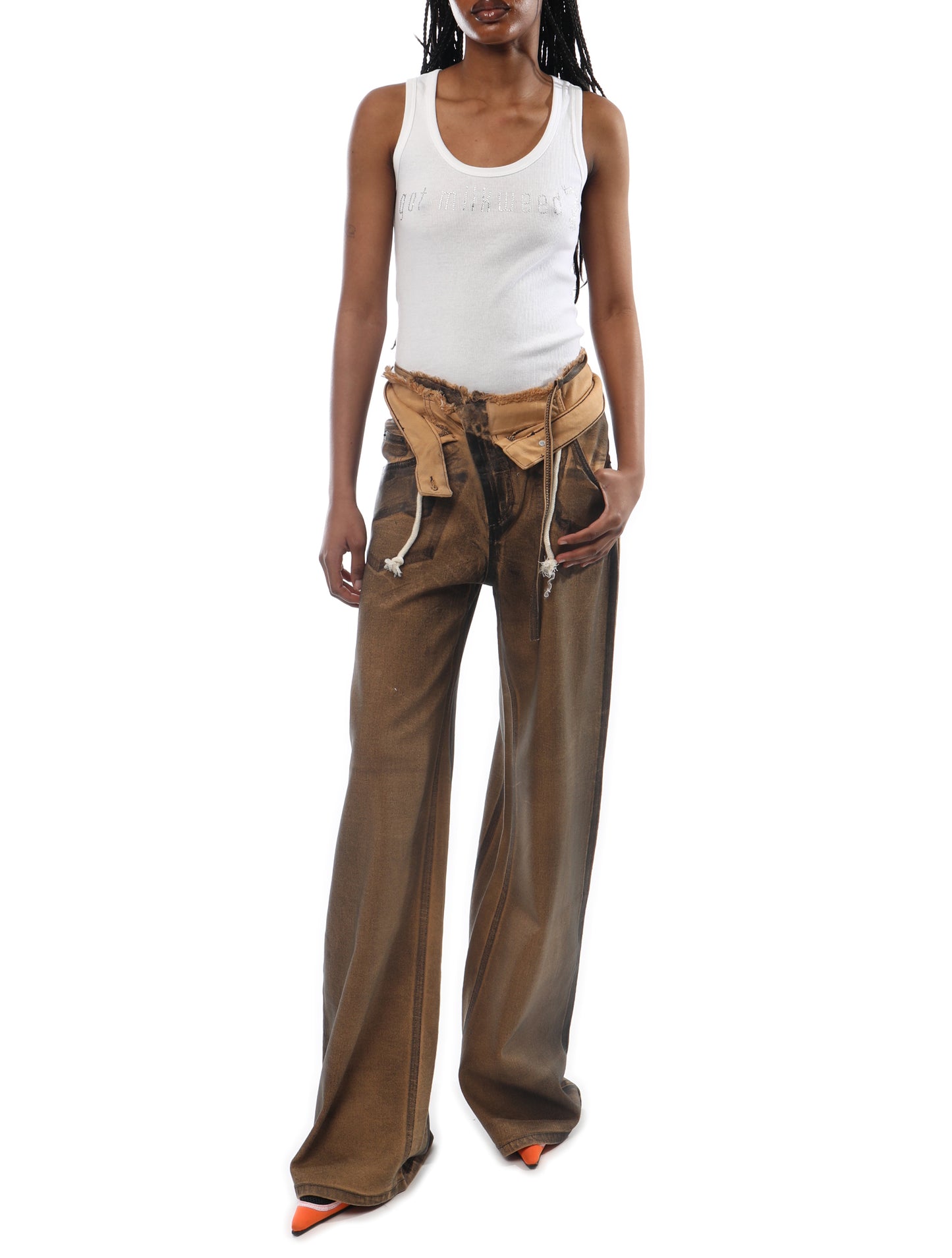 Collina Strada Rhinestone Tank Top
