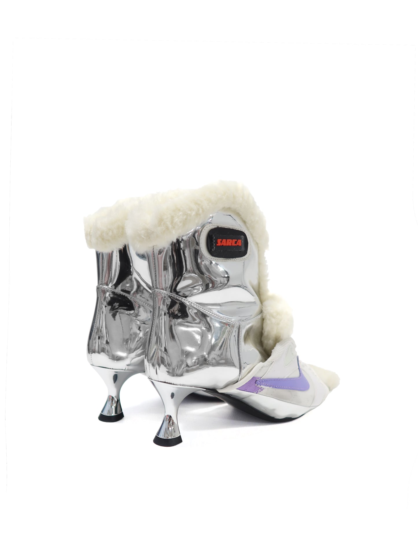 Ancuta Sarca Metallic Teddy Ankle Boots