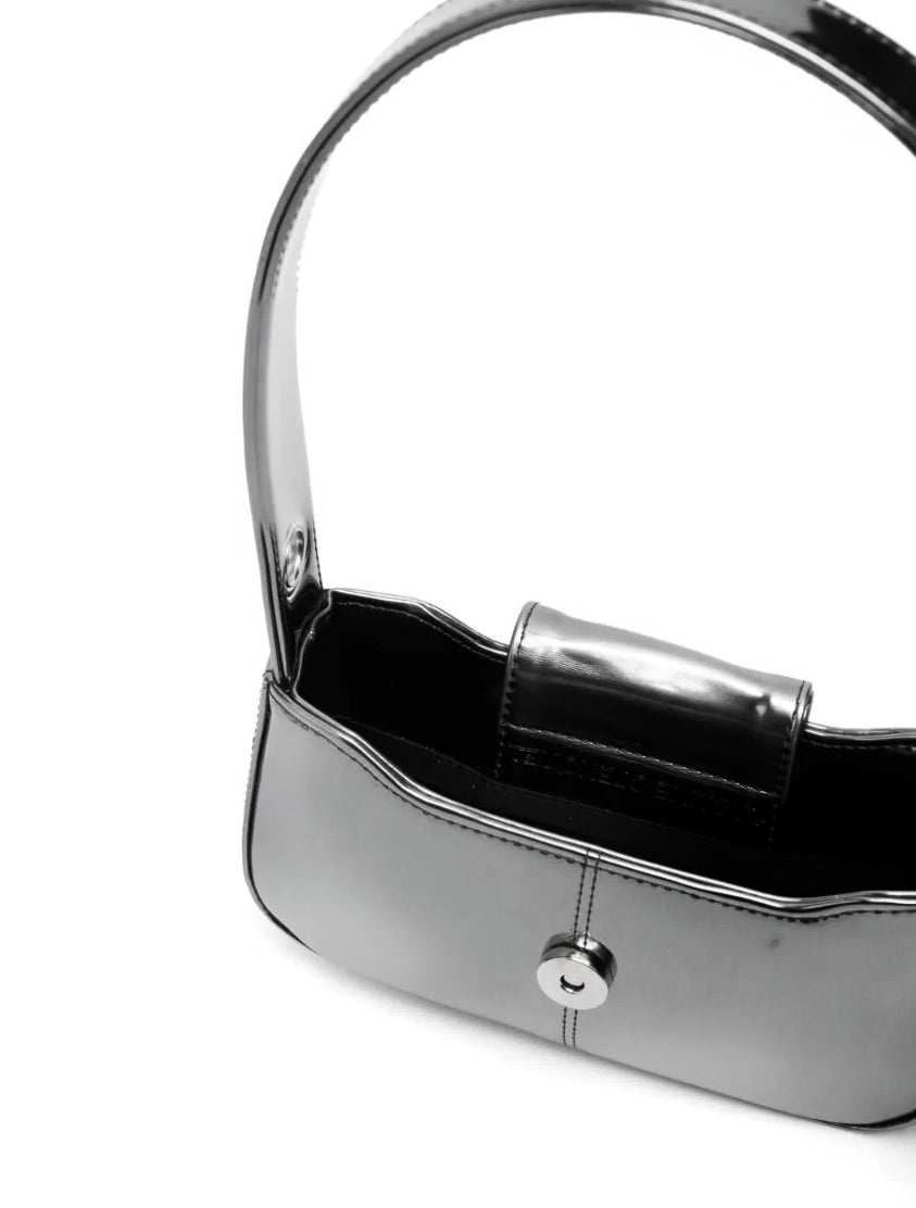 Justine Clenquet Dylan Metallic Gun Metal Bag