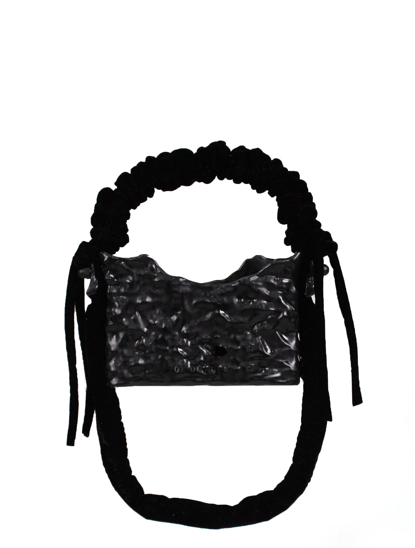 Ottolinger Signature Black Crossbody Baguette Bag