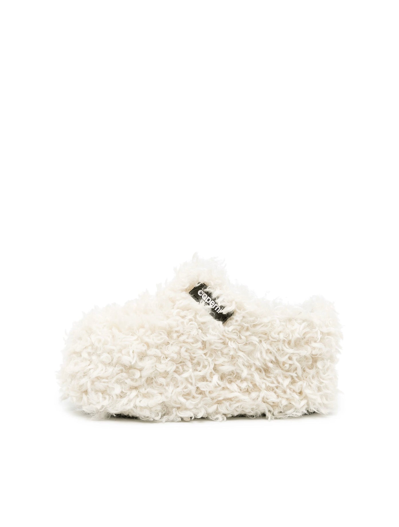 Coperni Shearling Wedge Clogs
