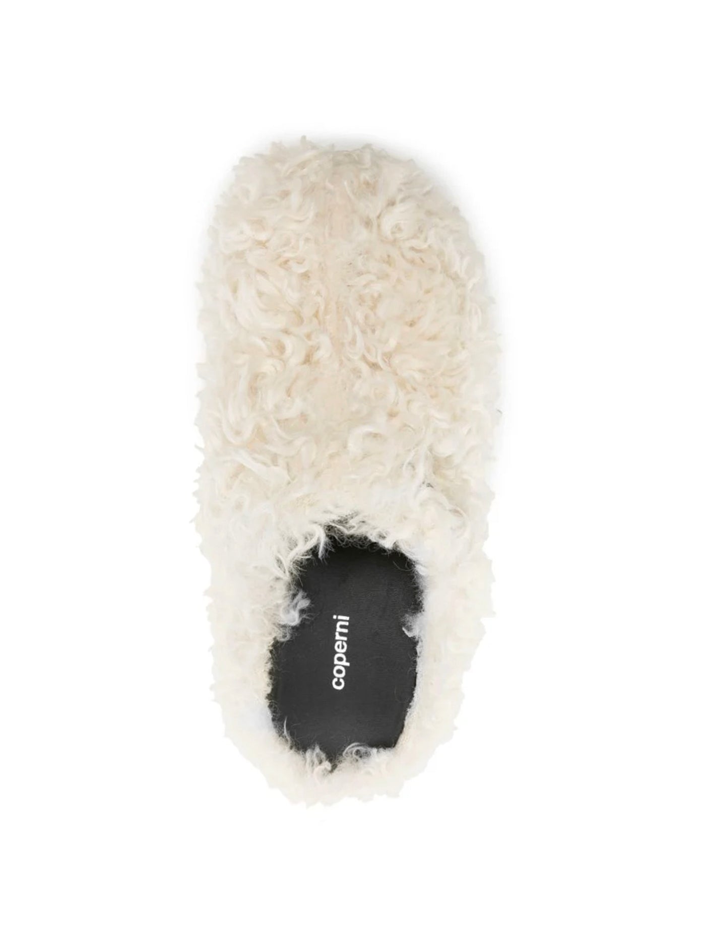 Coperni Shearling Wedge Clogs