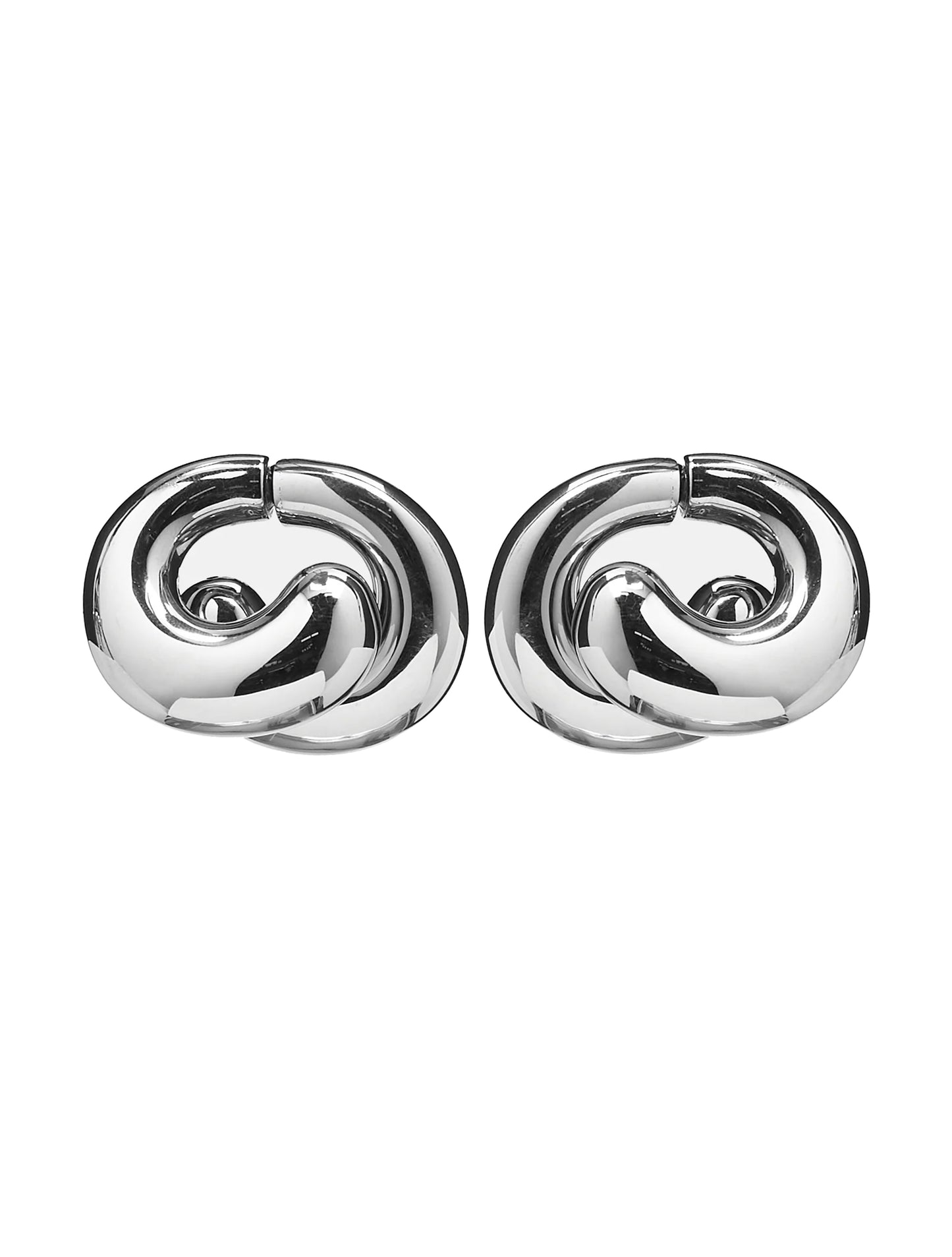 Hugo Kreit Silver Big Bud Hoops