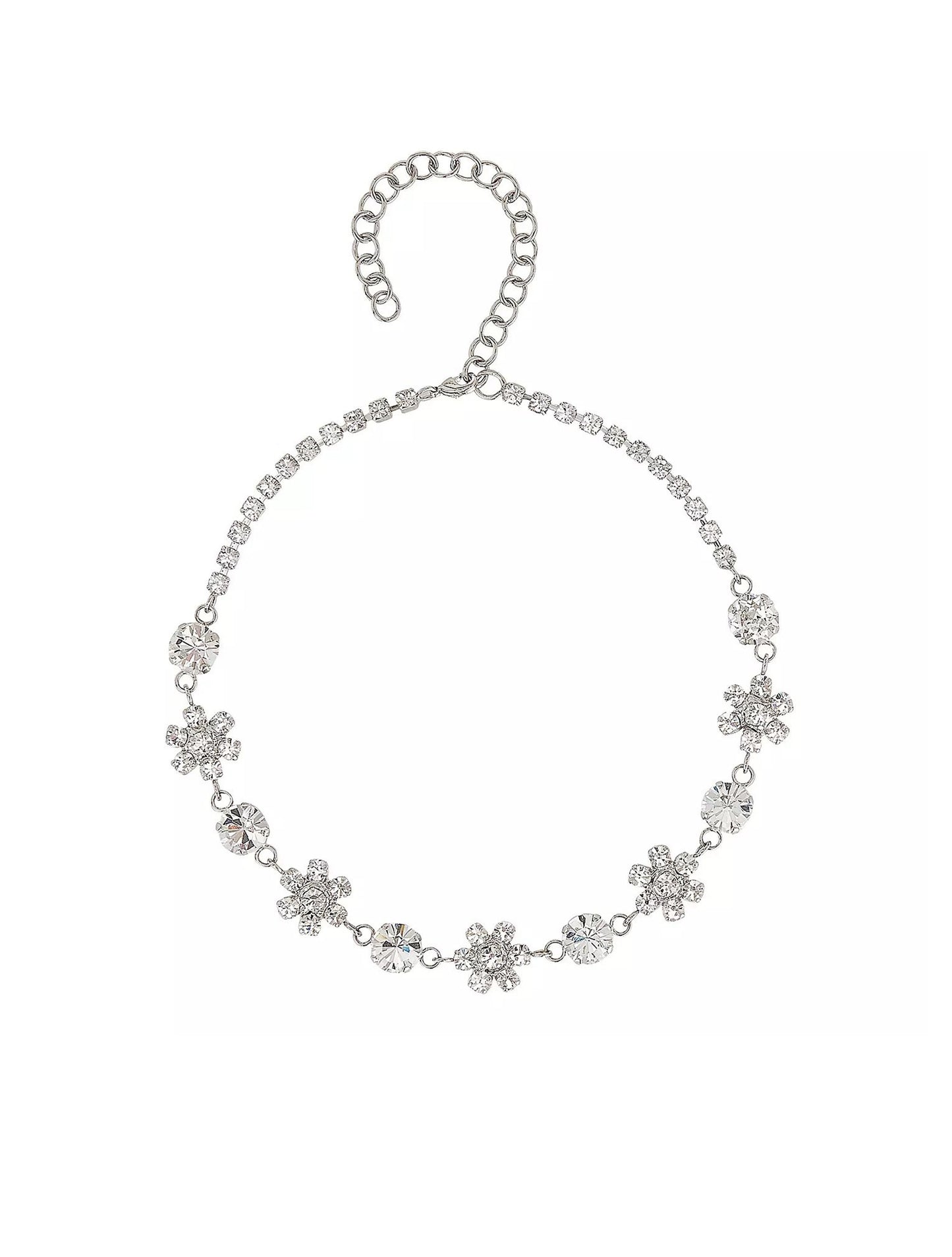 Sorcha O'Raghallaigh Crystal Flower Choker