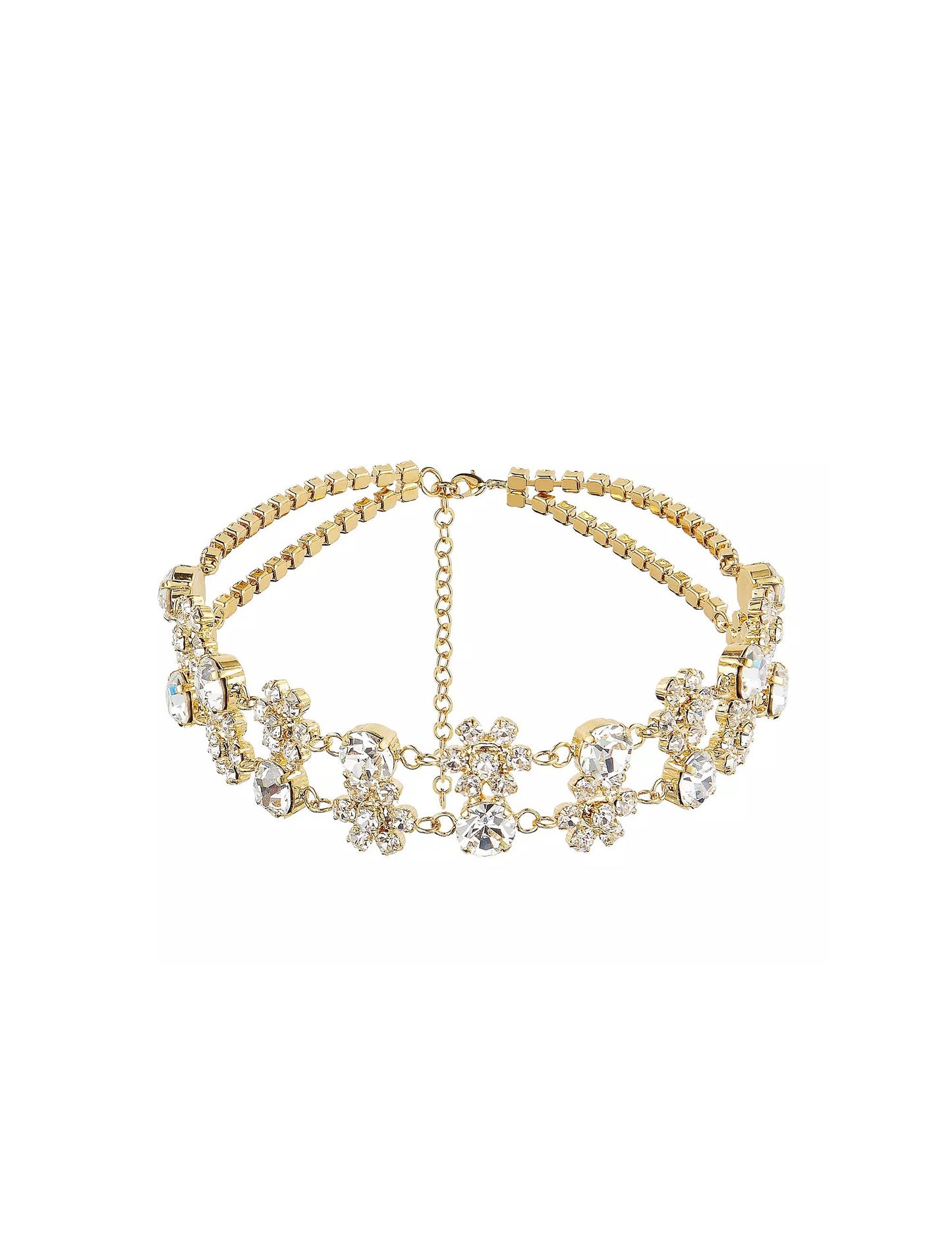 Sorcha O'Raghallaigh Doble Crystal Flower Choker