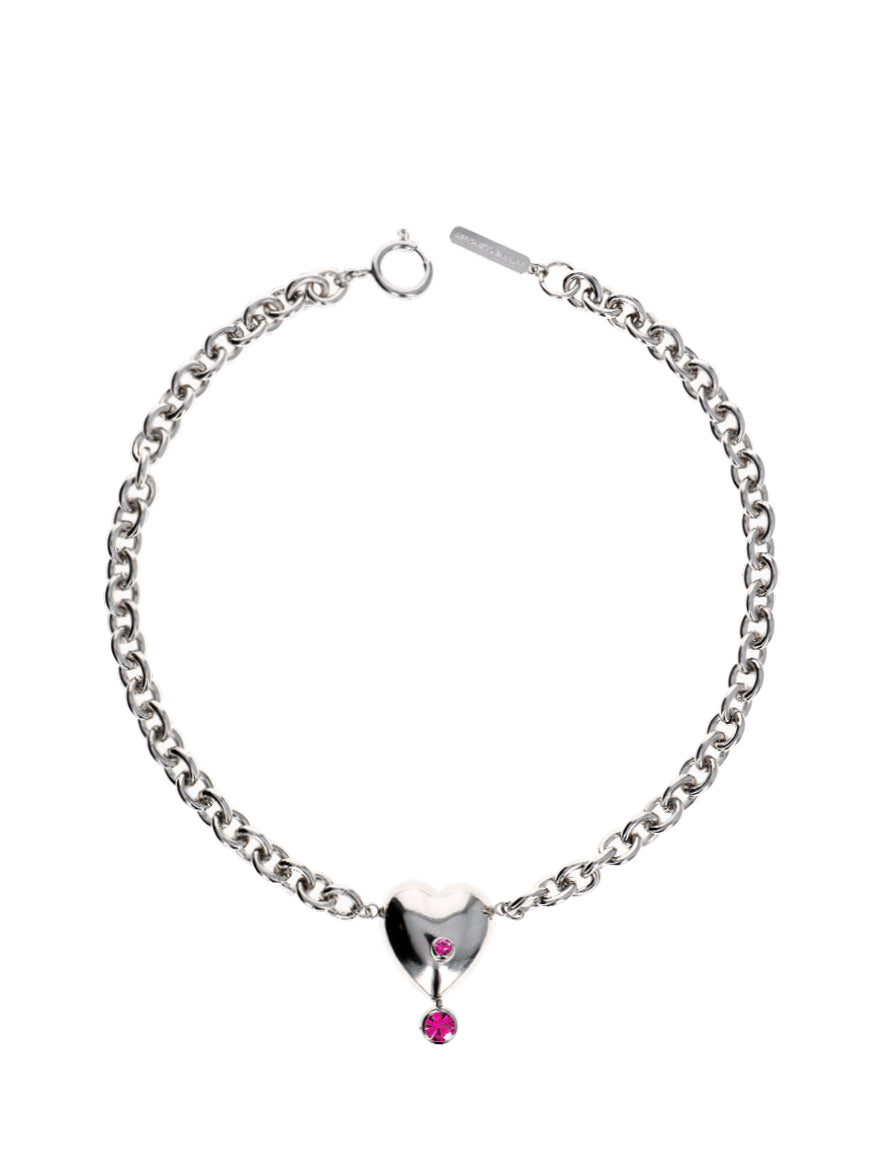 Justine Clenquet Max Fuchsia Necklace