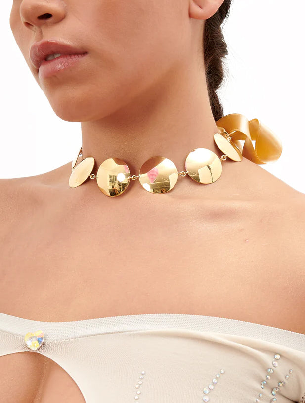 Hugo Kreit x Poster Girl Nuclear Bow Necklace Gold