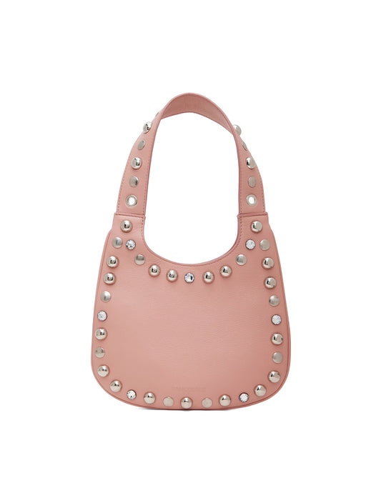 Panconesi Pink Diamanti Small Saddle Bag