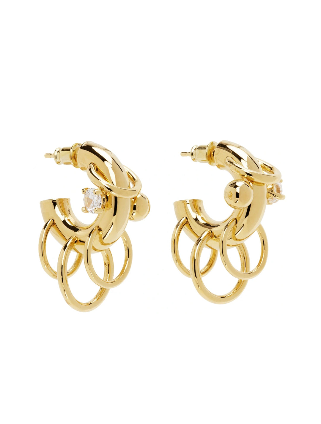 Panconesi Pierced Hoops