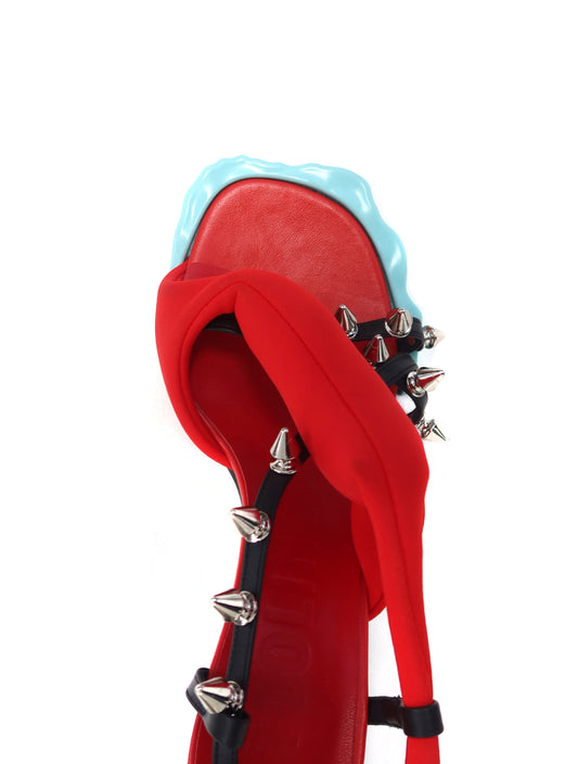 Ottolinger Studded Red Flower Heels