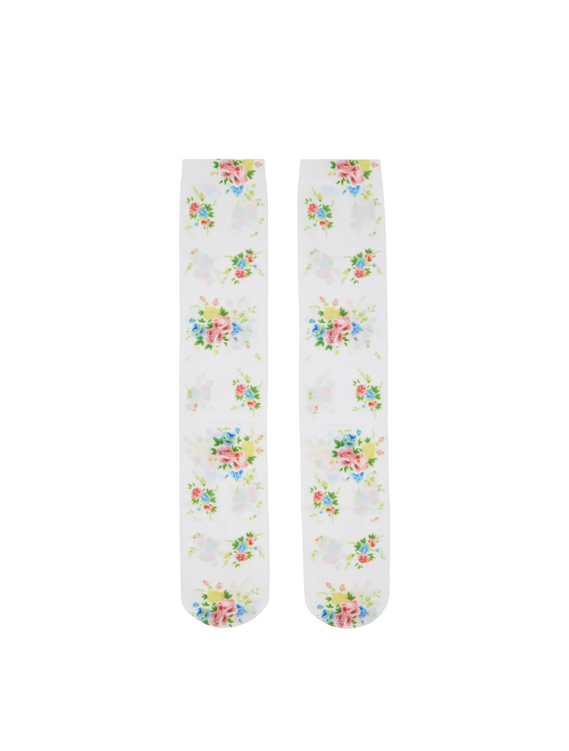 YUHAN WANG knee high floral printed sock-