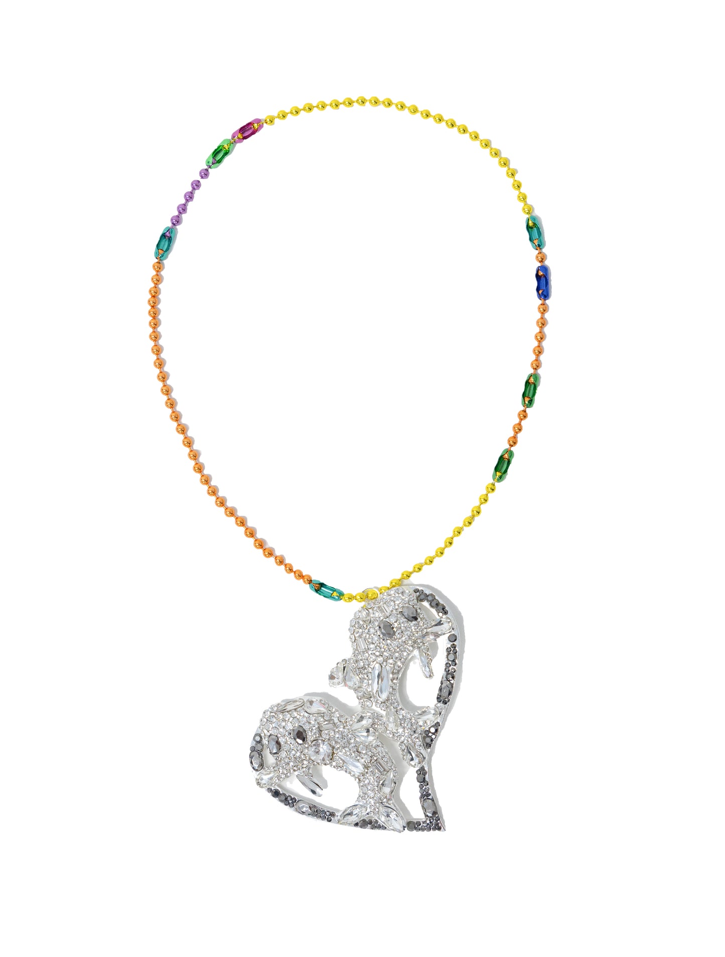 Collina Strada Dolphin Heart Necklace