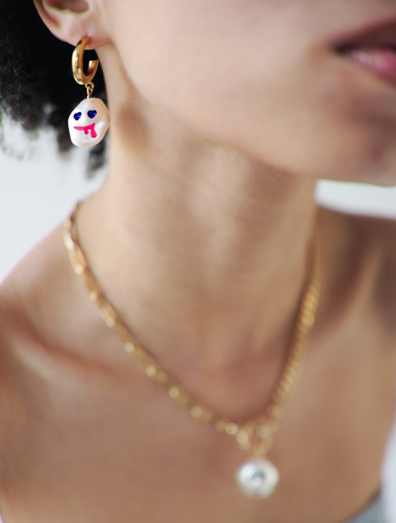 Saf Safu Drooling Cotton Candy Earring