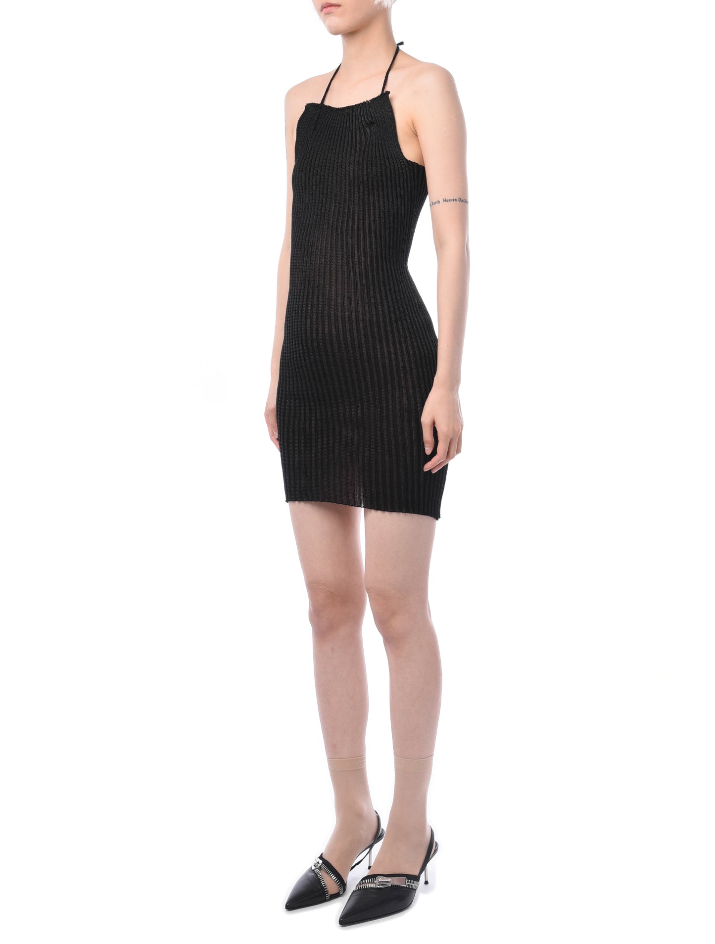 A. ROEGE HOVE Emma Halter Neck Mini Dress