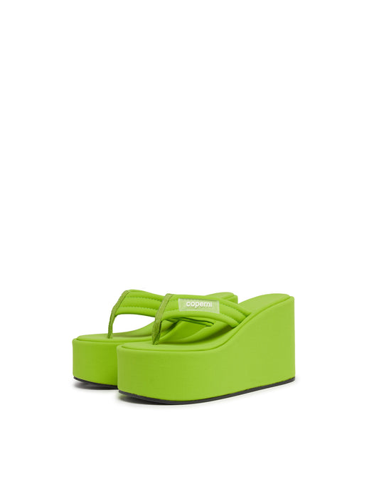 Coperni Green Wedge Sandal