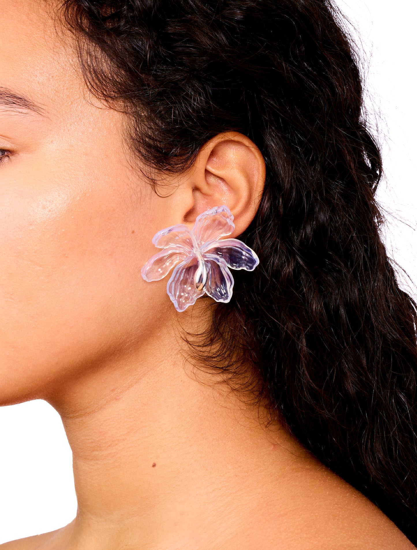 Hugo Kreit Clear Iris Earrings