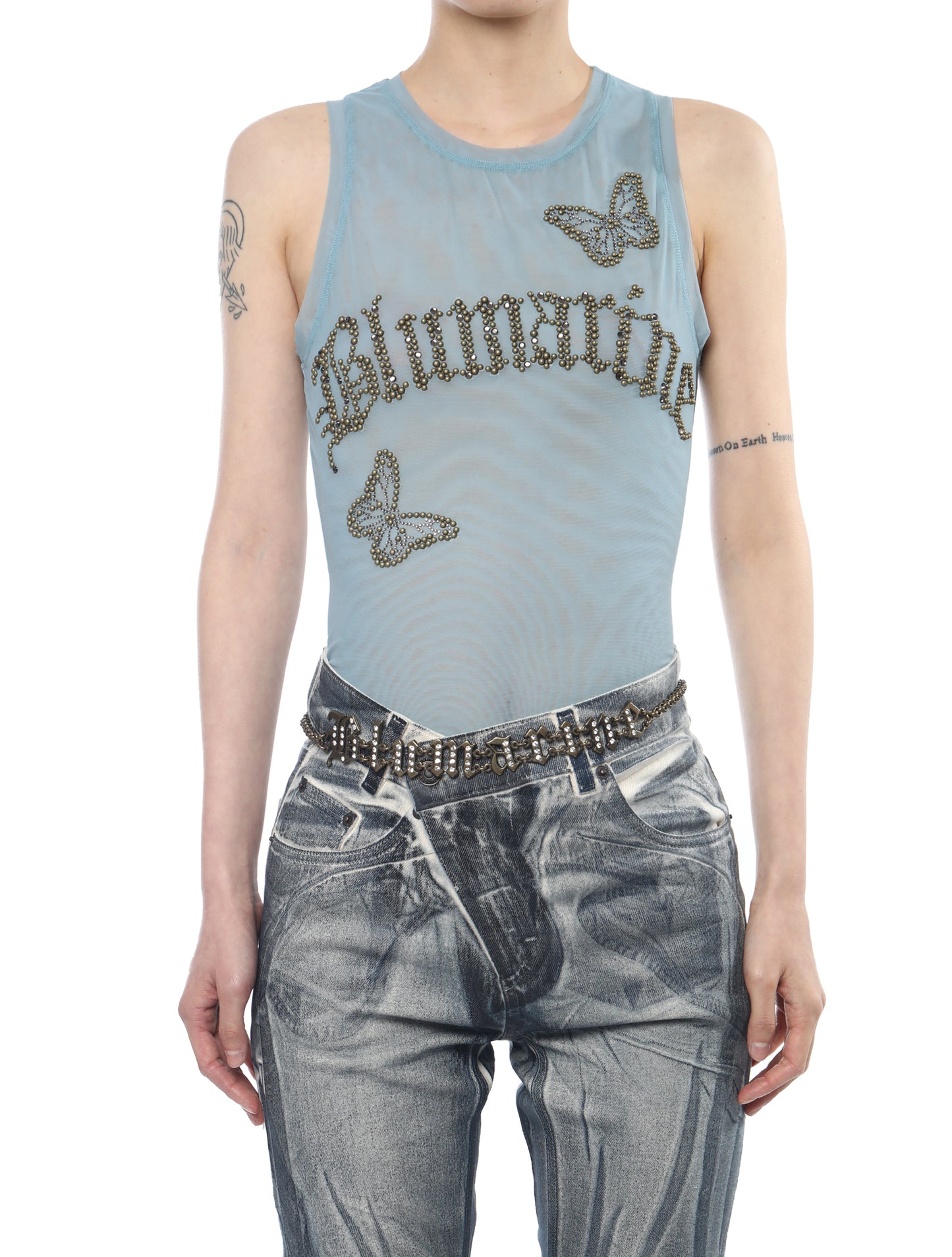 Blumarine Logo Chain Belt