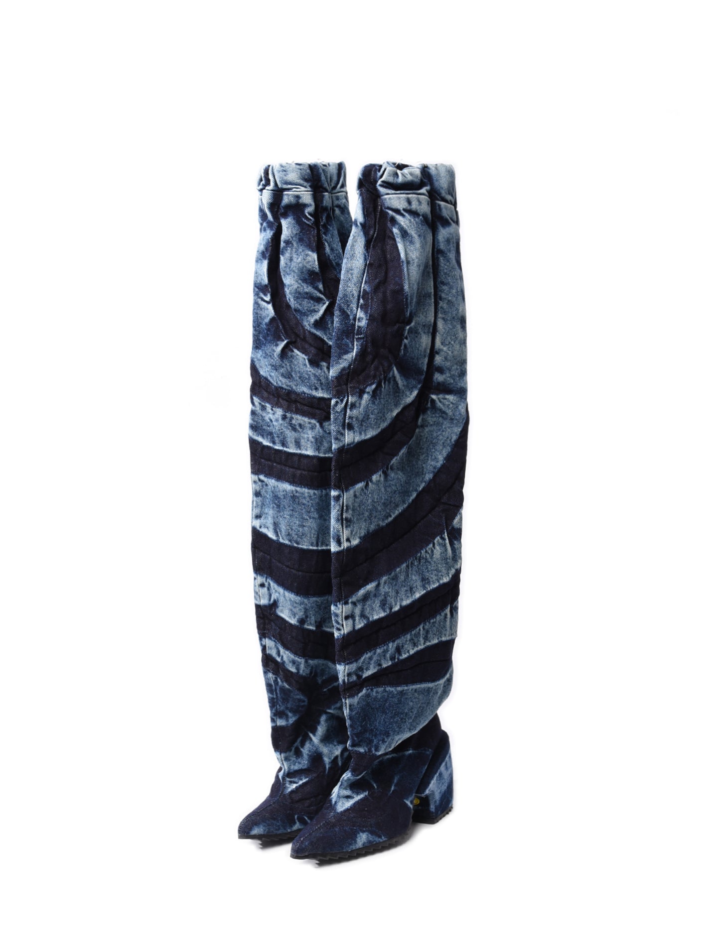 Shyness Exclusive Masha Popova Denim Tracksuit Boots