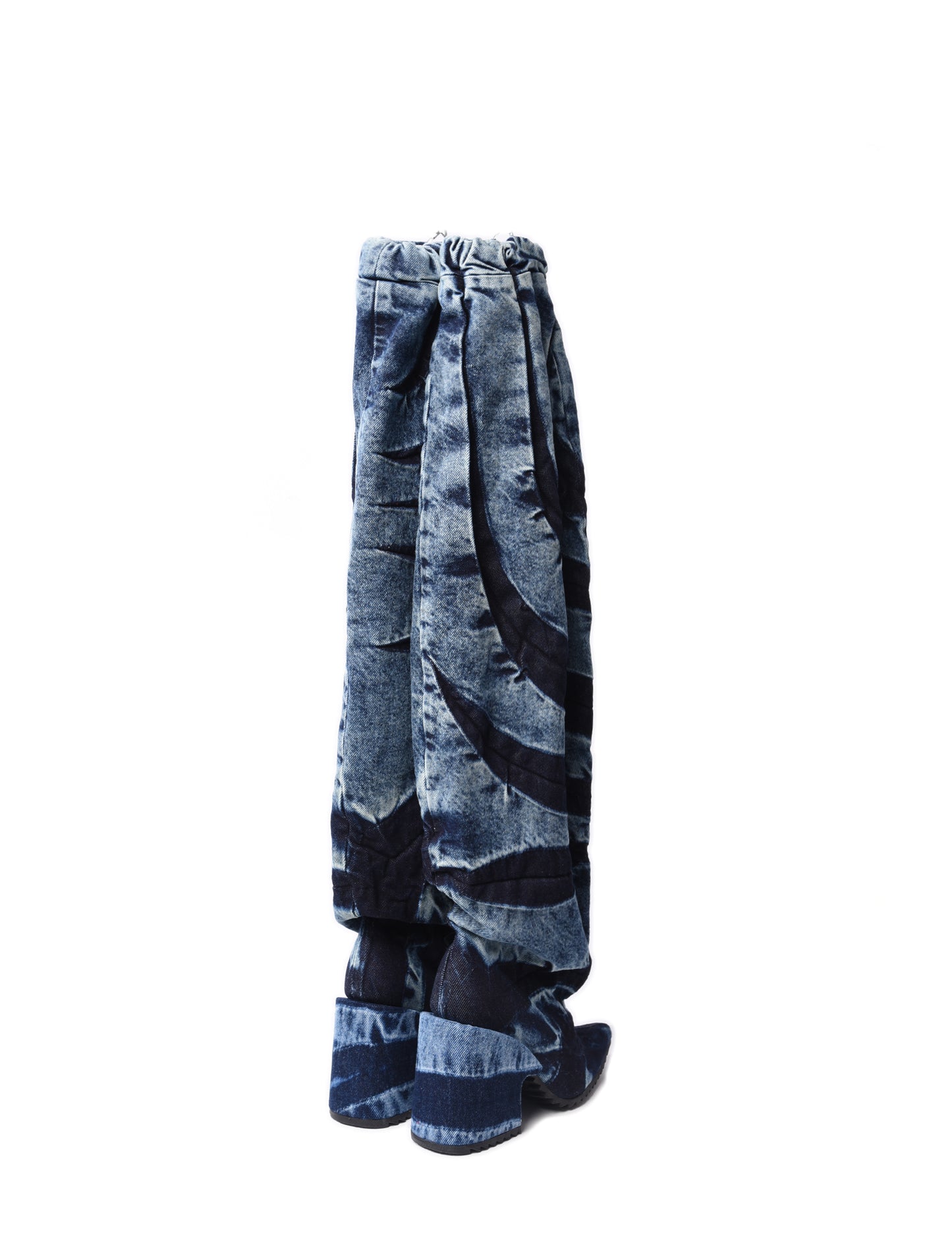 Shyness Exclusive Masha Popova Denim Tracksuit Boots