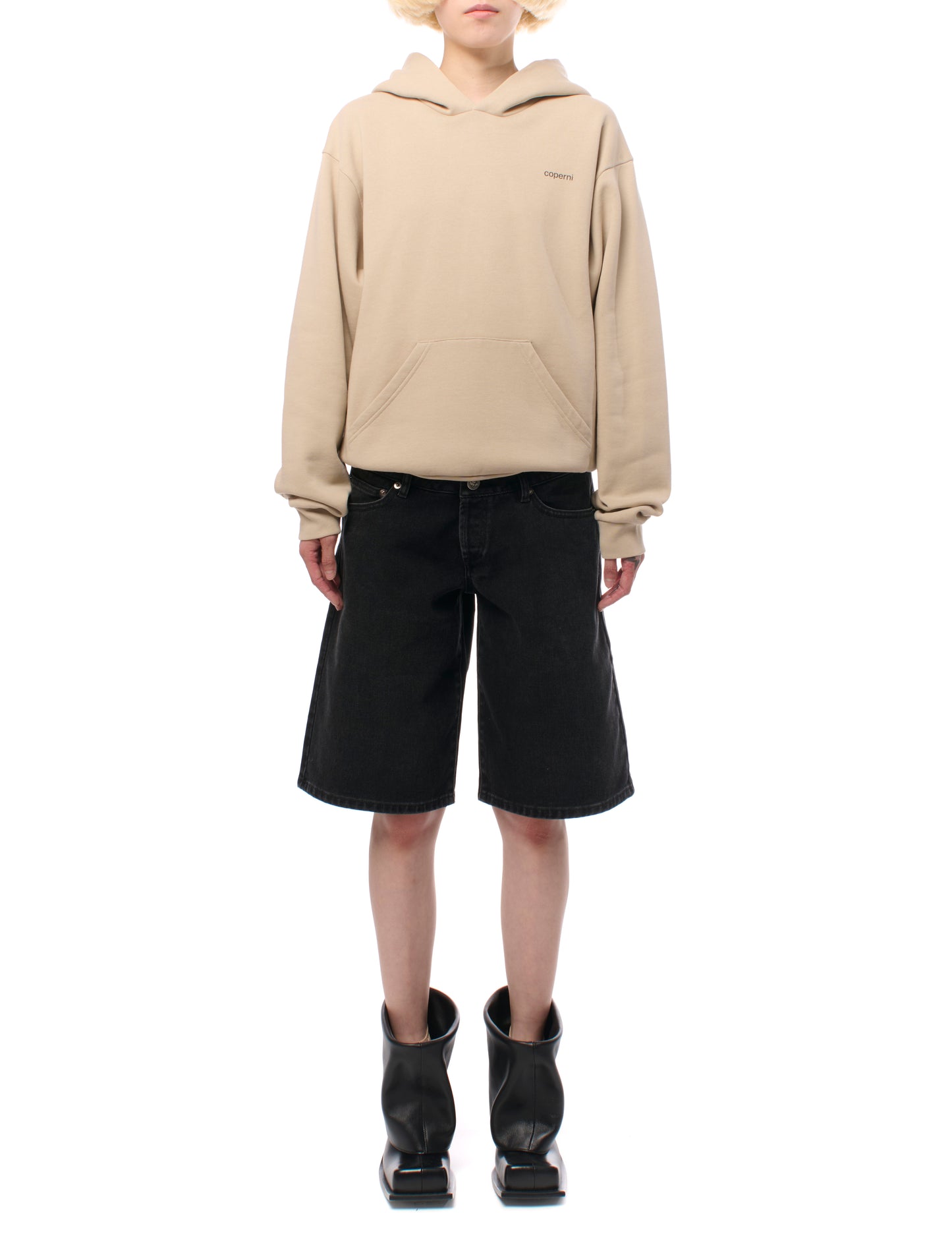 Coperni Horn Hoodie Beige