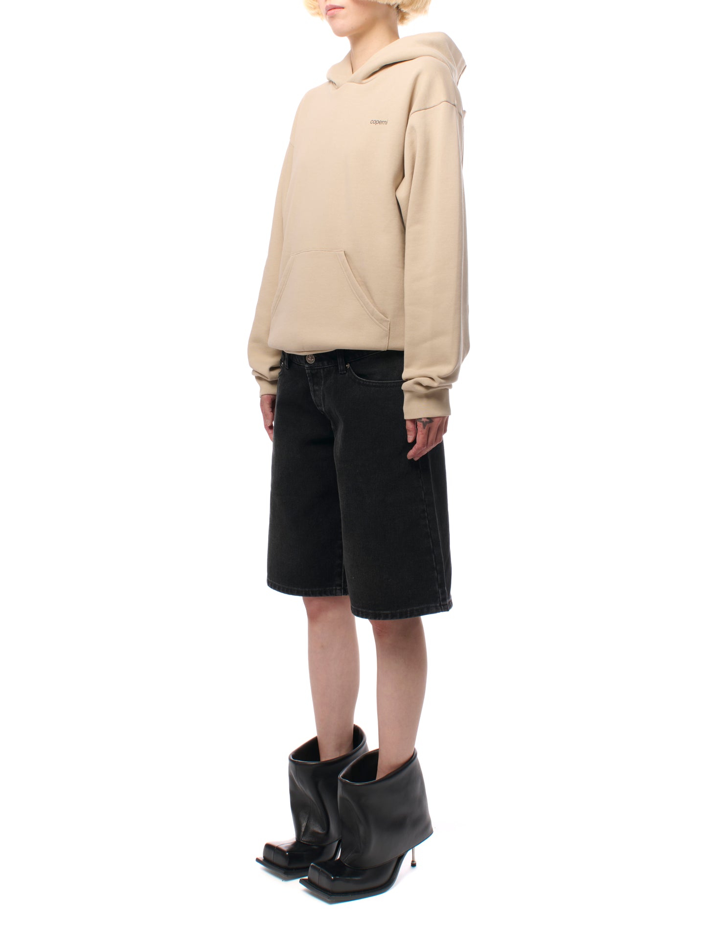 Coperni Horn Hoodie Beige