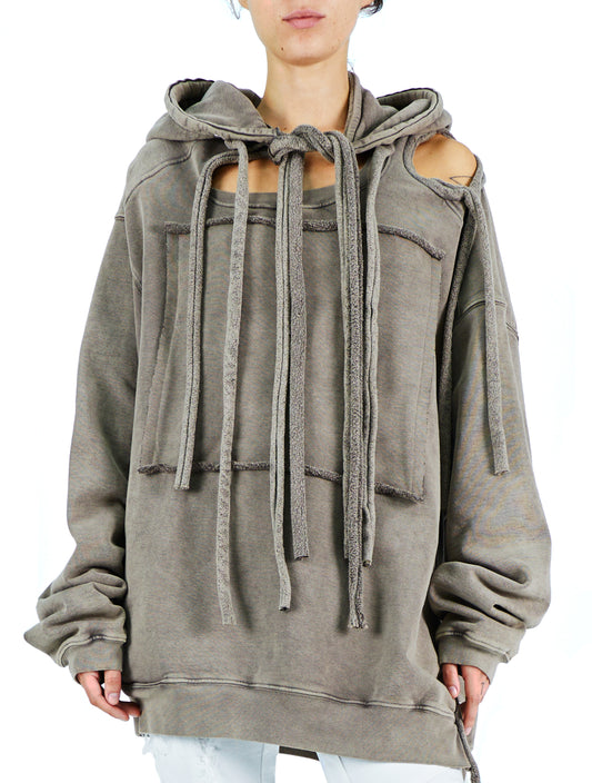 Ottolinger Deconstructed Cut-Out Hoodie