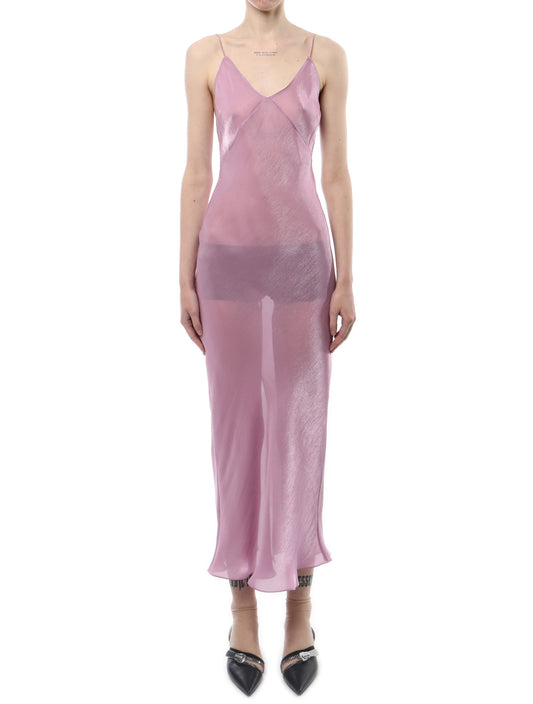 PRISCAVera Pink Classic Slip Dress