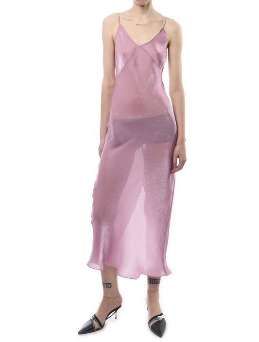 PRISCAVera Pink Classic Slip Dress