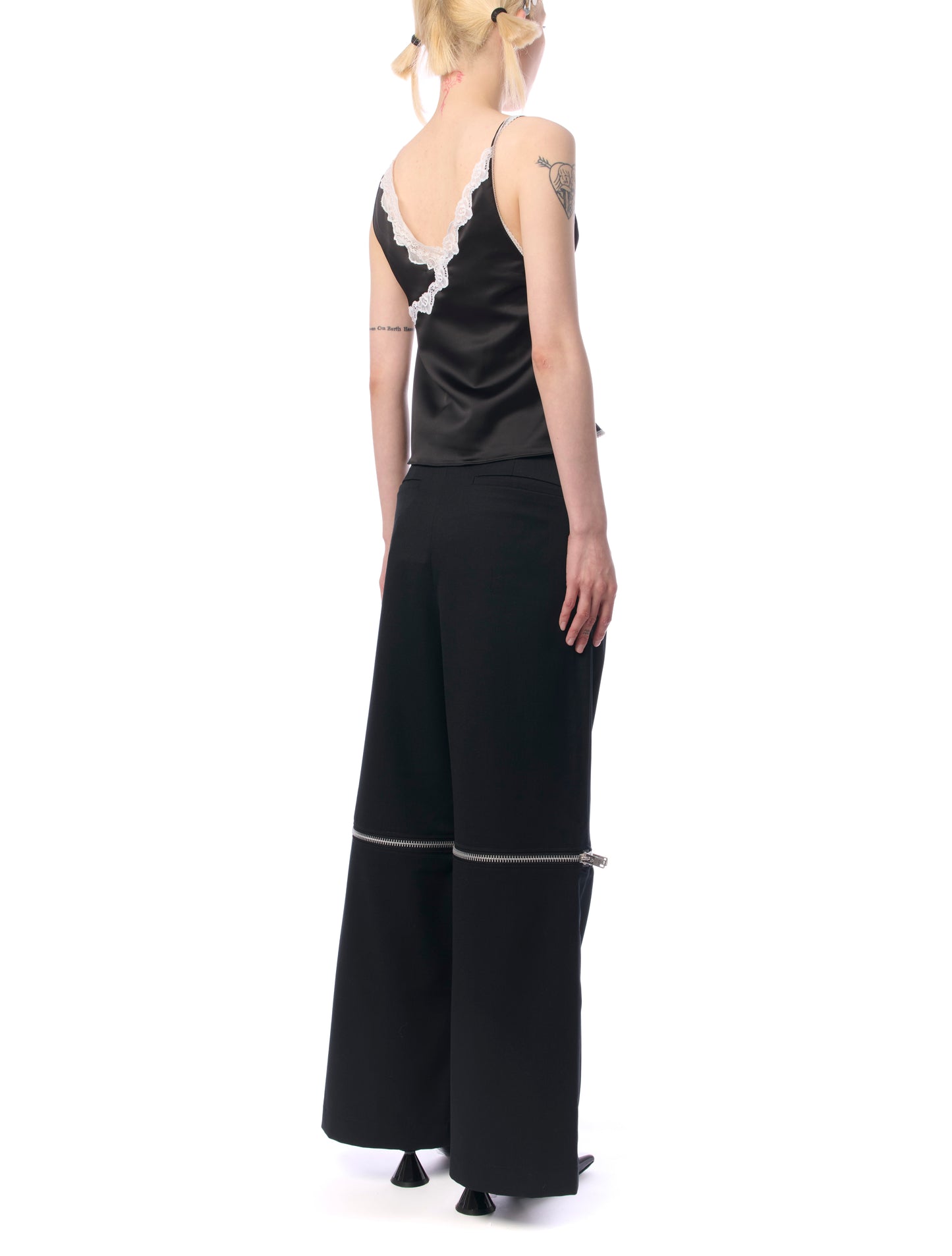 Vaquera Zipper Straight Leg Trousers