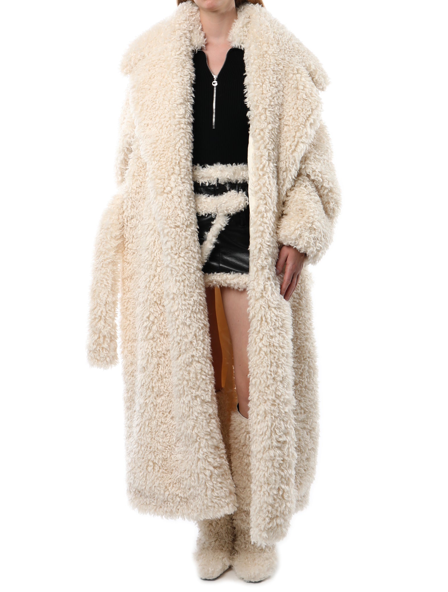 Faux shearling coat clearance kensie