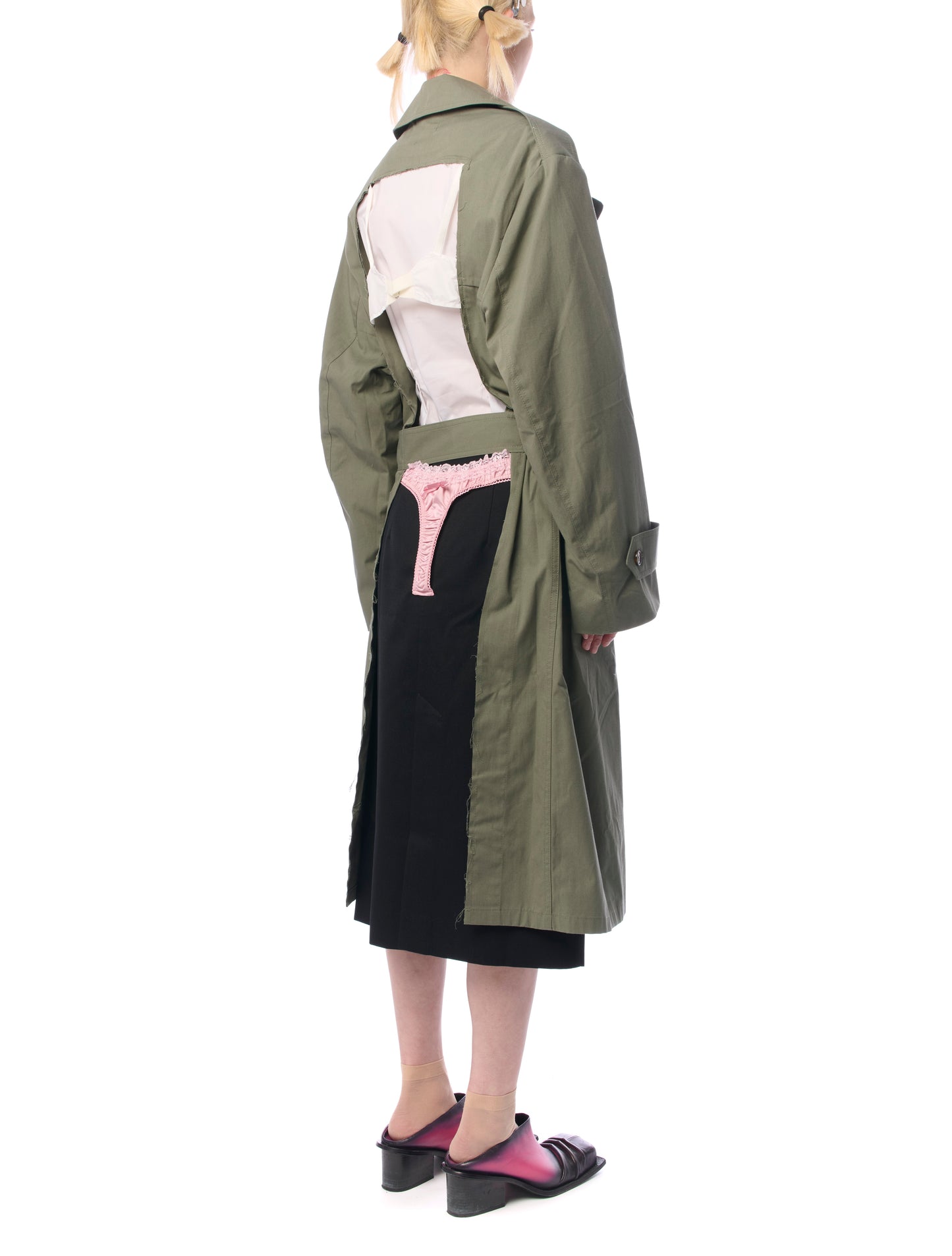 Vaquera Cut Out Trench Coat