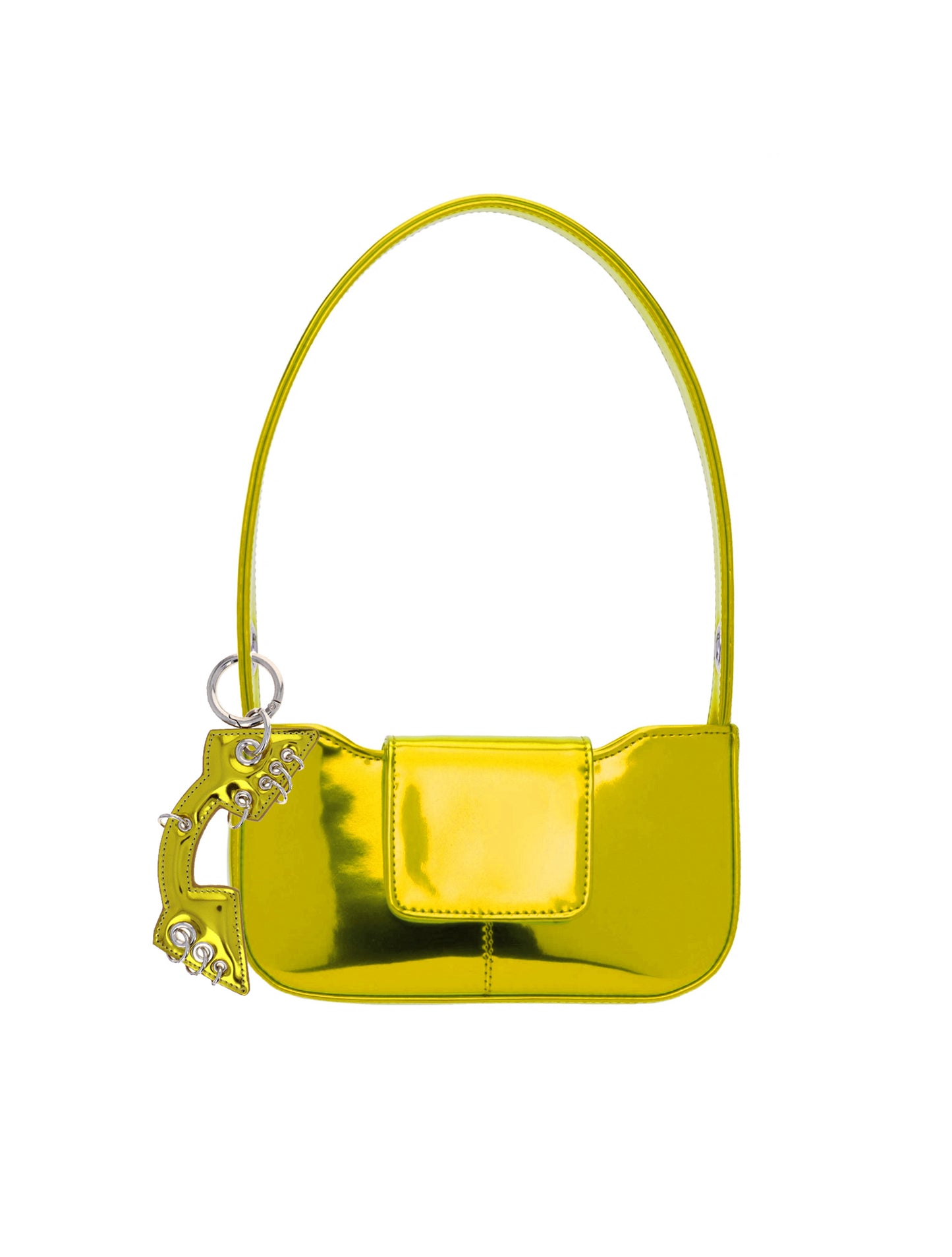 Justine Clenquet Dylan Metallic Yellow Bag