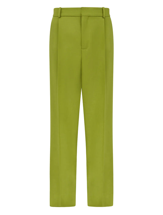 Botter Classic Pleat Trousers Lime