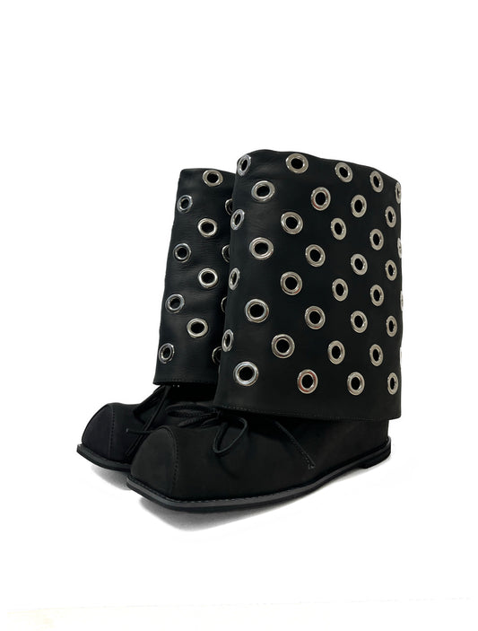 Urte Kat Studded Hofa Wedge Boots